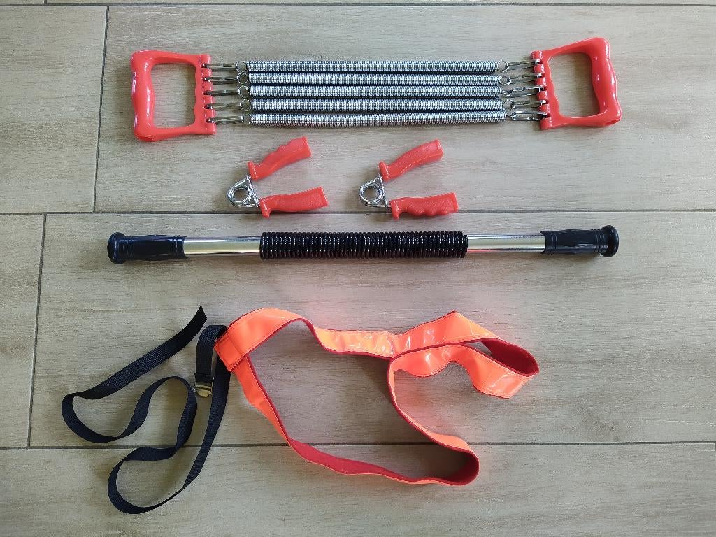 zgan hand grips, power twister, chest expander, Ophalen of Verzenden, Zo goed als nieuw, Buik, Overige typen