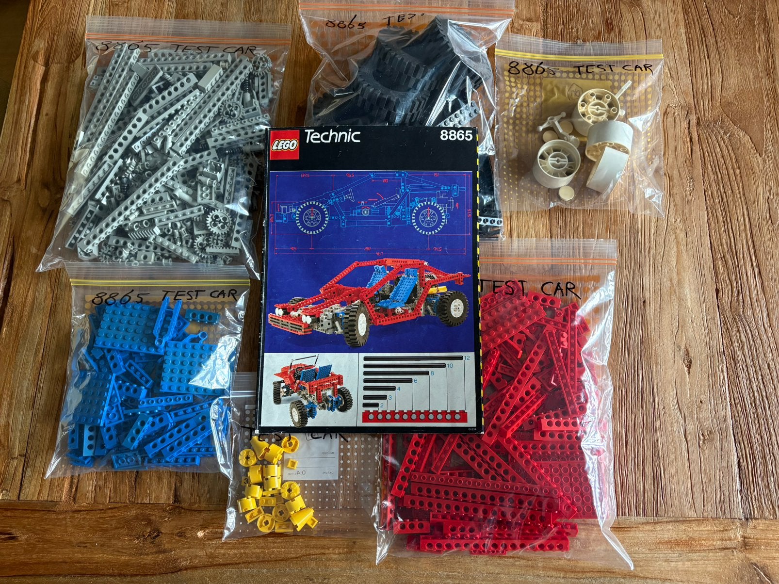 Lego Technic 8865 testcar, Gebruikt, Lego, Ophalen of Verzenden, Complete set