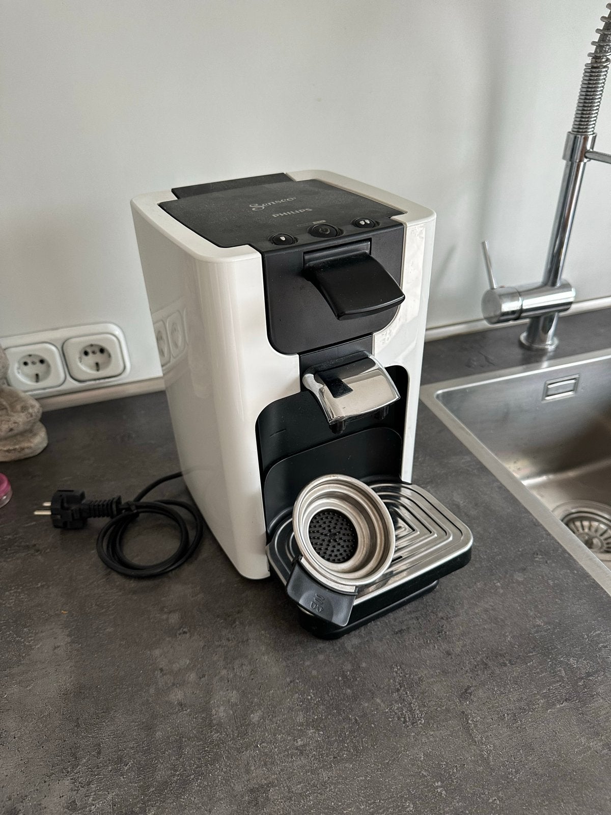 Philips Senseo HD7865/00/B Koffiezetapparaat Wit, Witgoed en Apparatuur, Gebruikt, Koffiemachine, Ophalen of Verzenden, 4 tot 10 kopjes