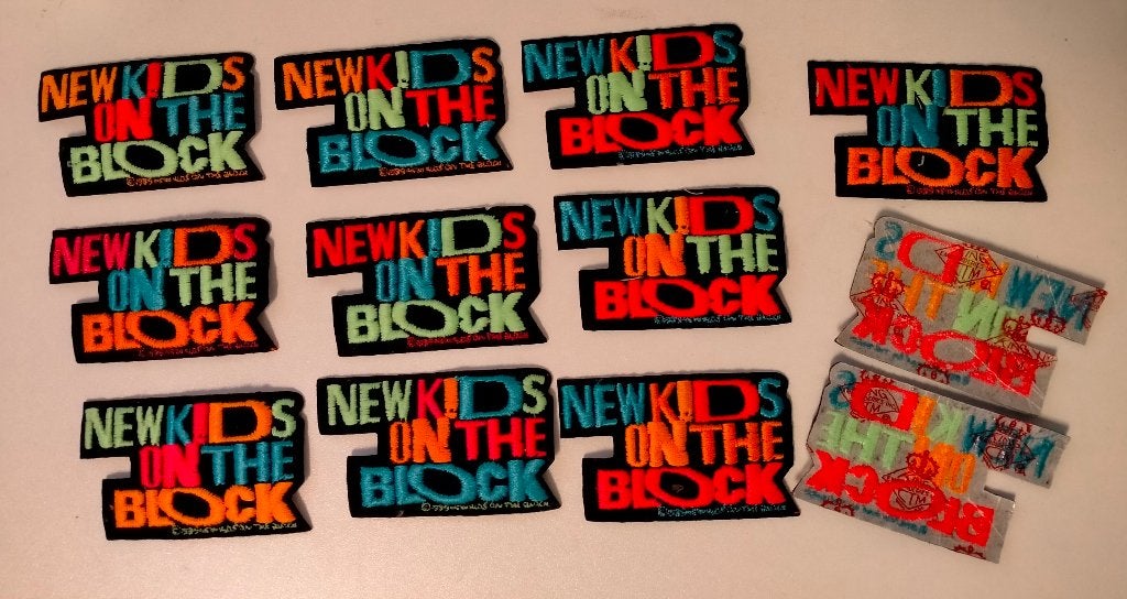New Kids on the Block NKOTB muziek boyband patch embleem, Verzamelen, Muziek, Artiesten en Beroemdheden, Verzenden, Nieuw, Kleding