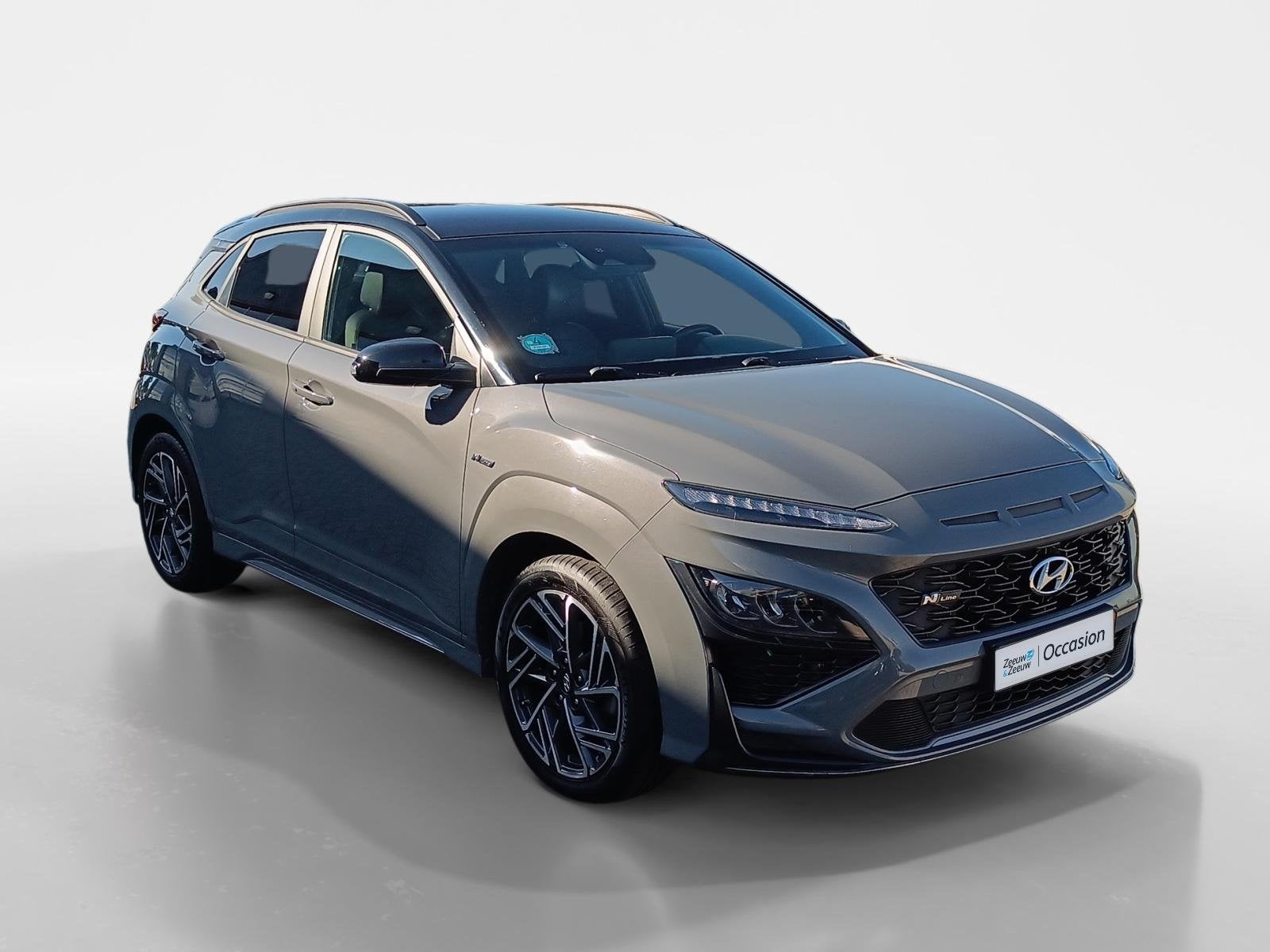 Hyundai Kona 1.0 T-GDI N Line | Trekhaak | Navigatie | Elekt, Auto's, Voorwielaandrijving, 12 maanden, Gebruikt, Alcantara