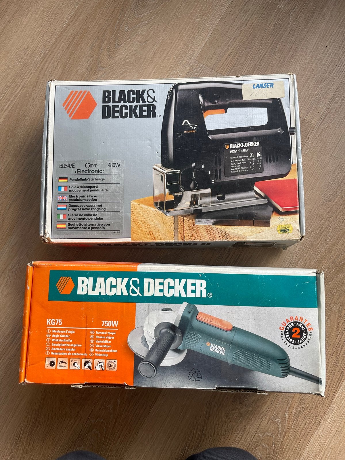 Black & Decker Decoupeerzaag BD547E en Haakse Slijper KG75, Ophalen, Gebruikt, Zaag