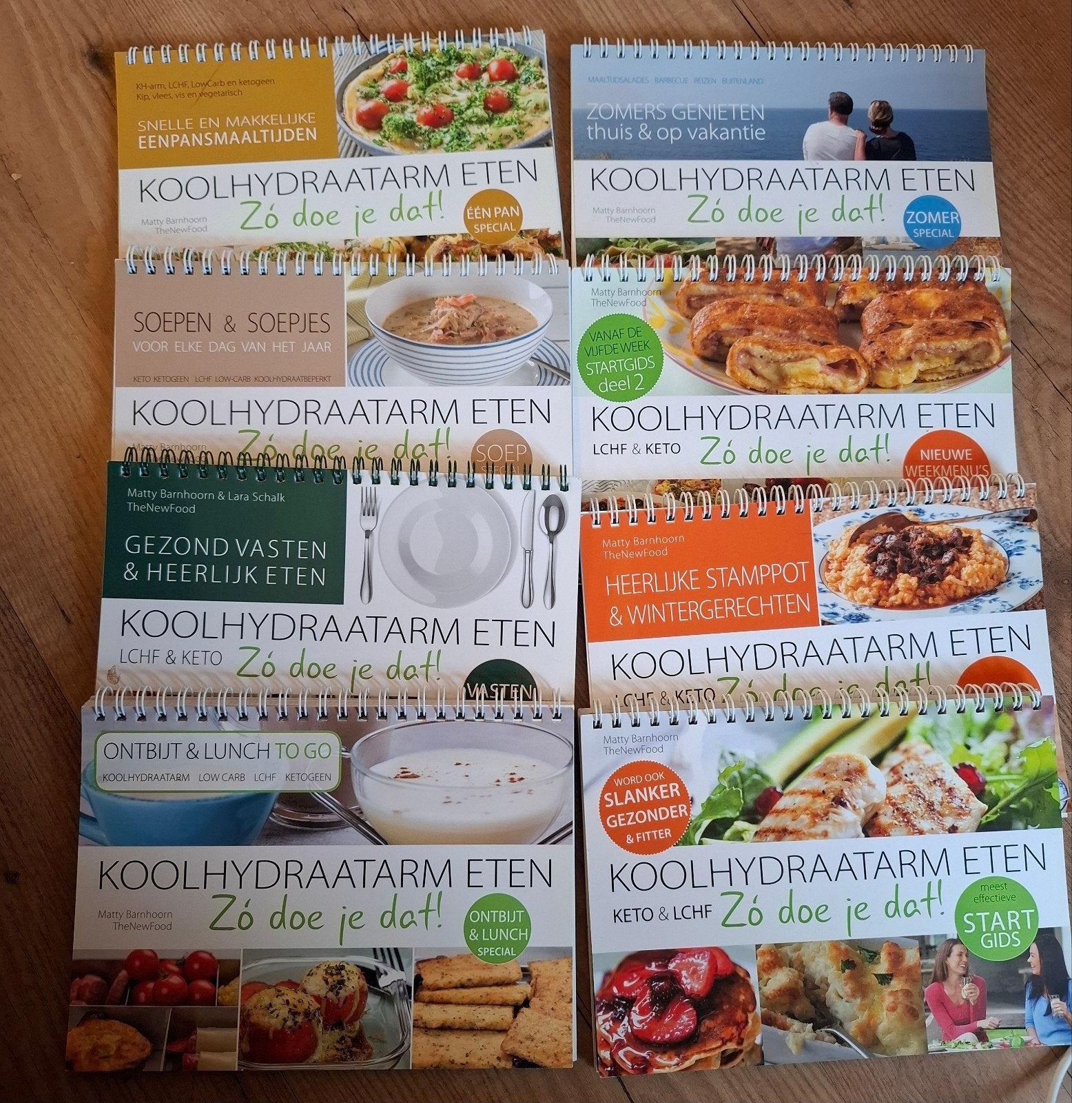 8 x The New Food - Koolhydraatarm, zo doe je dat!, Boeken, Ophalen of Verzenden, Zo goed als nieuw, Dieet en Voeding, Matty Barnhoorn