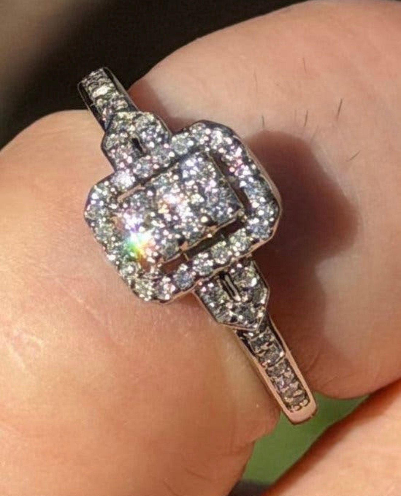 Nieuwe witgouden verlovingsring 50 diamanten! certificaat!, Sieraden, Tassen en Uiterlijk, Ringen, Nieuw, Ophalen of Verzenden