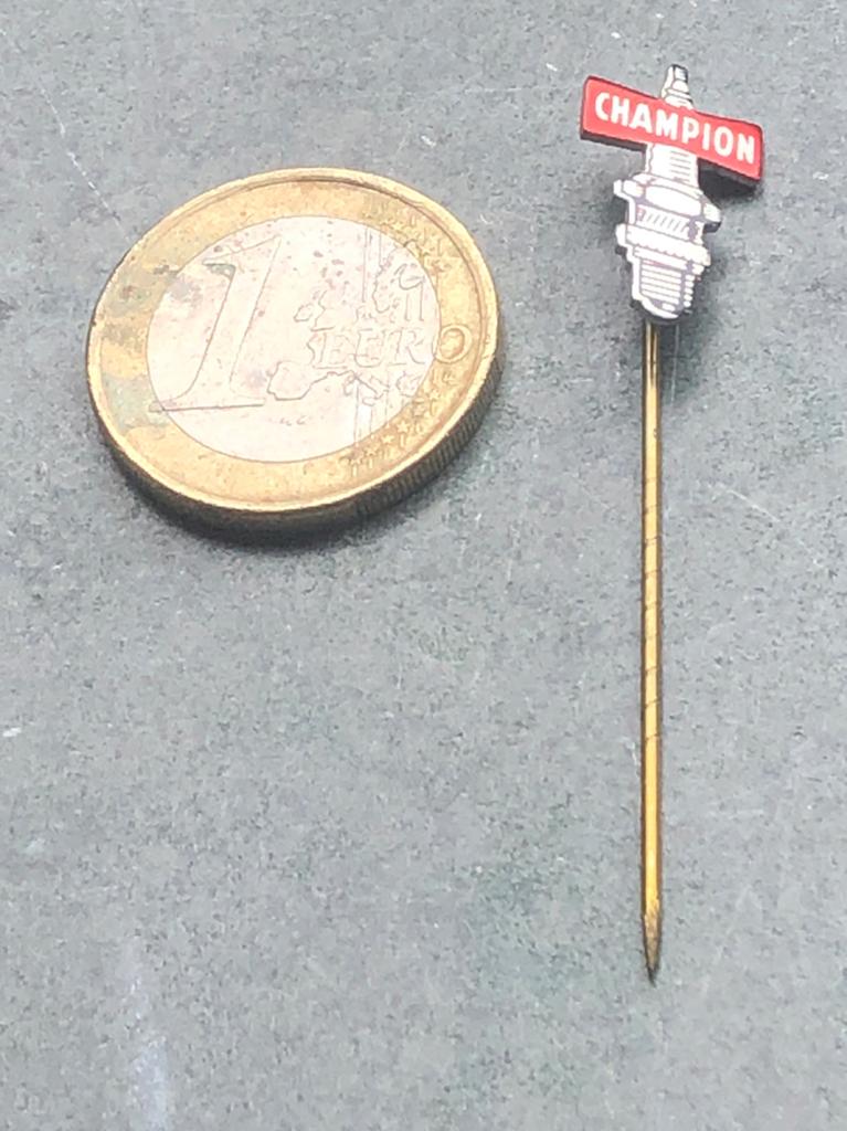 Oud speldje Champion bougies, Ophalen of Verzenden, Gebruikt, Merk, Speldje of Pin