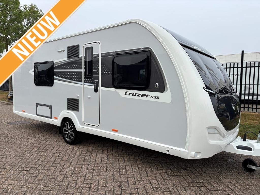 Sprite Cruzer 535 SR € 2.500,- gratis opties!!, Caravans en Kamperen, Caravans, Standaardzit, Schokbreker, Overige typen, Sprite