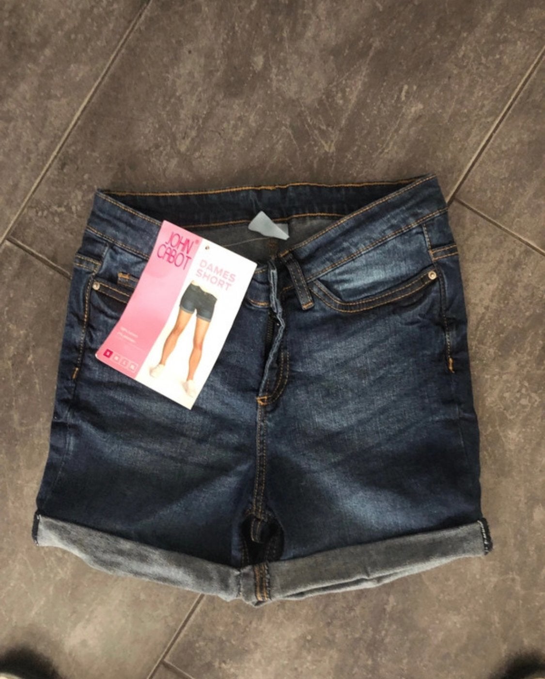 Nieuwe John Cabot dames short maat S, Kort, Blauw, Nieuw, Ophalen of Verzenden