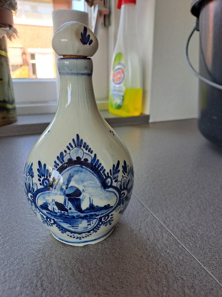 Jenever kruikje Delftsblauw, Antiek en Kunst, Ophalen of Verzenden