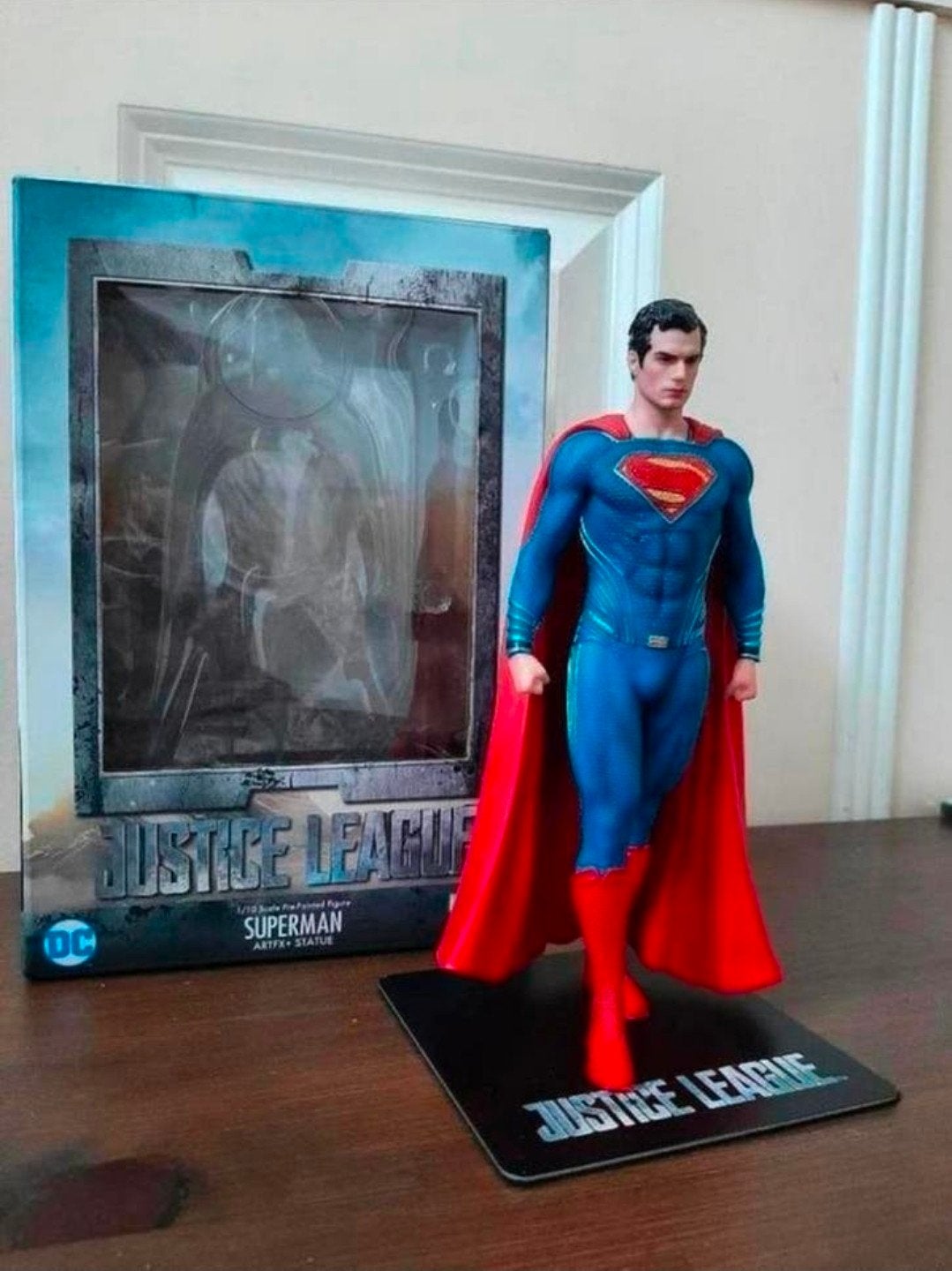 Kotobukiya ARTFX+ Superman Justice League 1/10 statue + doos, Ophalen of Verzenden, Zo goed als nieuw