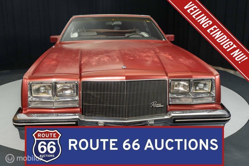Buick Riviera Cabriolet | 1985 | Route 66 Auctions, Auto's, Oldtimers, Overige carrosserieën, Zwart, Bedrijf, Handgeschakeld