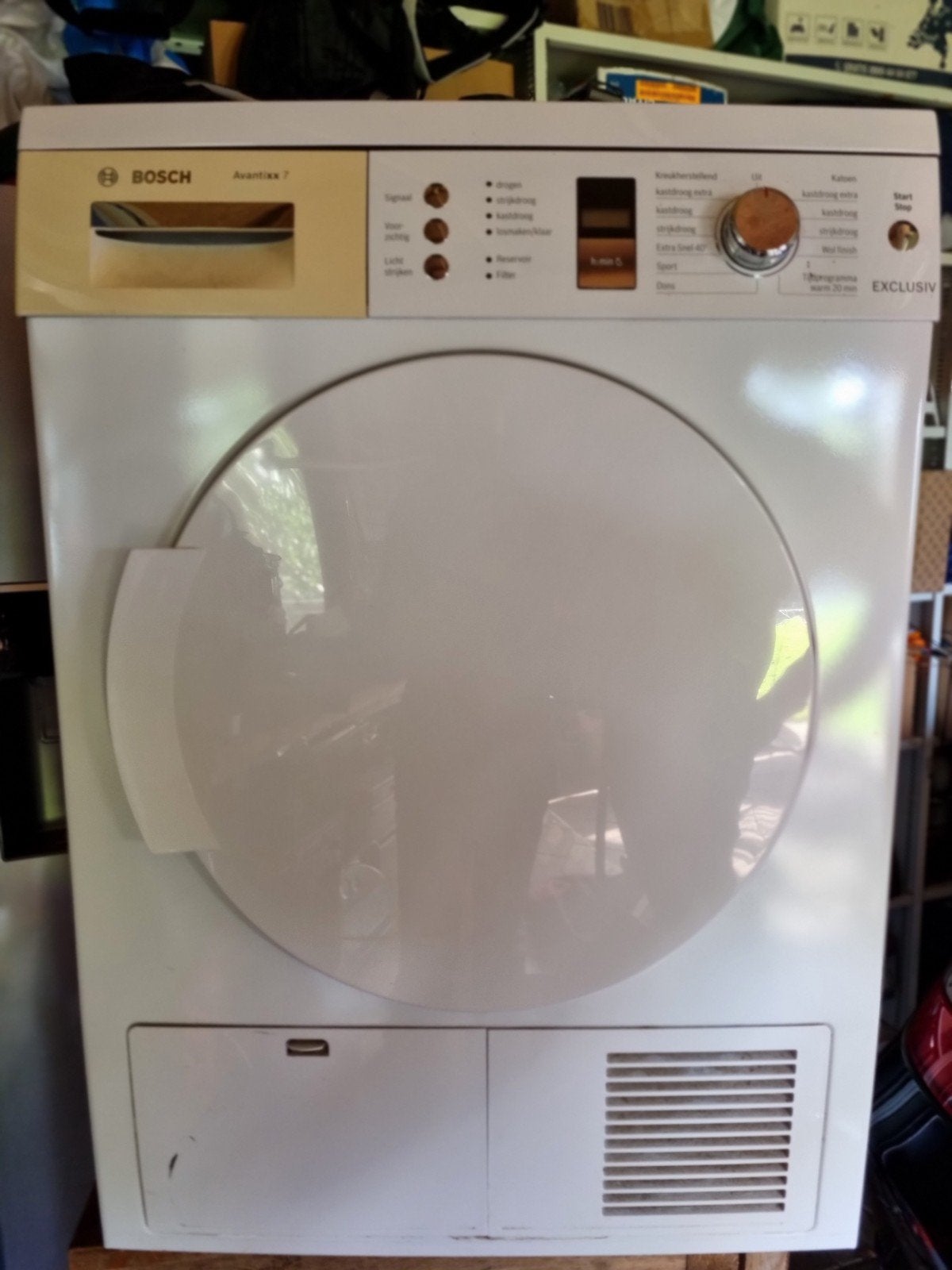 Bosch Avantixx 7 Exclusiv droger, Ophalen, Gebruikt, 8 tot 10 kg, Voorlader