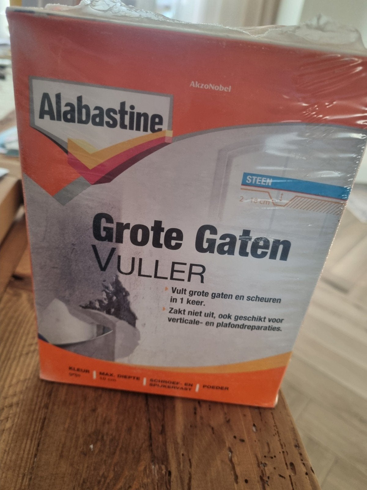 Alabastine Grote Gaten Vuller - Steen, Ophalen, Nieuw, Wit