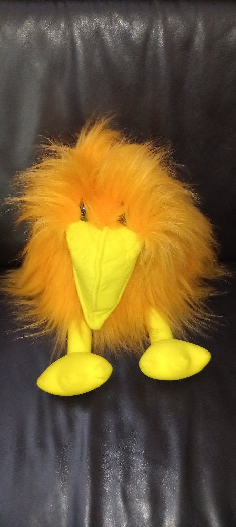 Oranje handpop vogel., Ophalen of Verzenden, Zo goed als nieuw, Overige typen