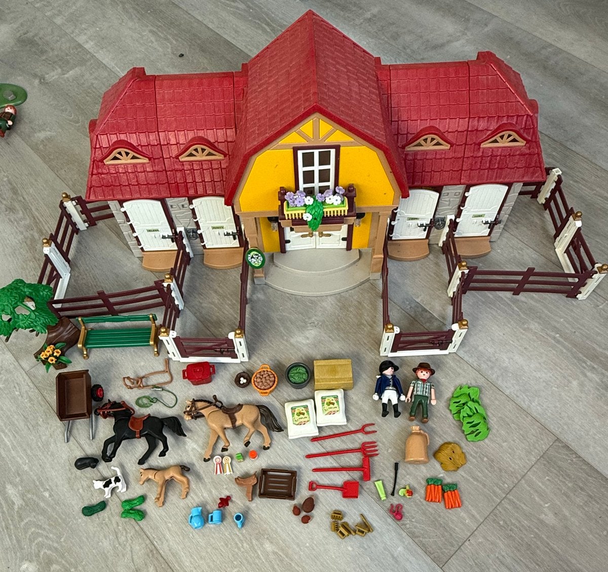 Playmobil 5221 Grote Paardenranch/Manege met extra's, Ophalen, Gebruikt, Gebouw, Complete set