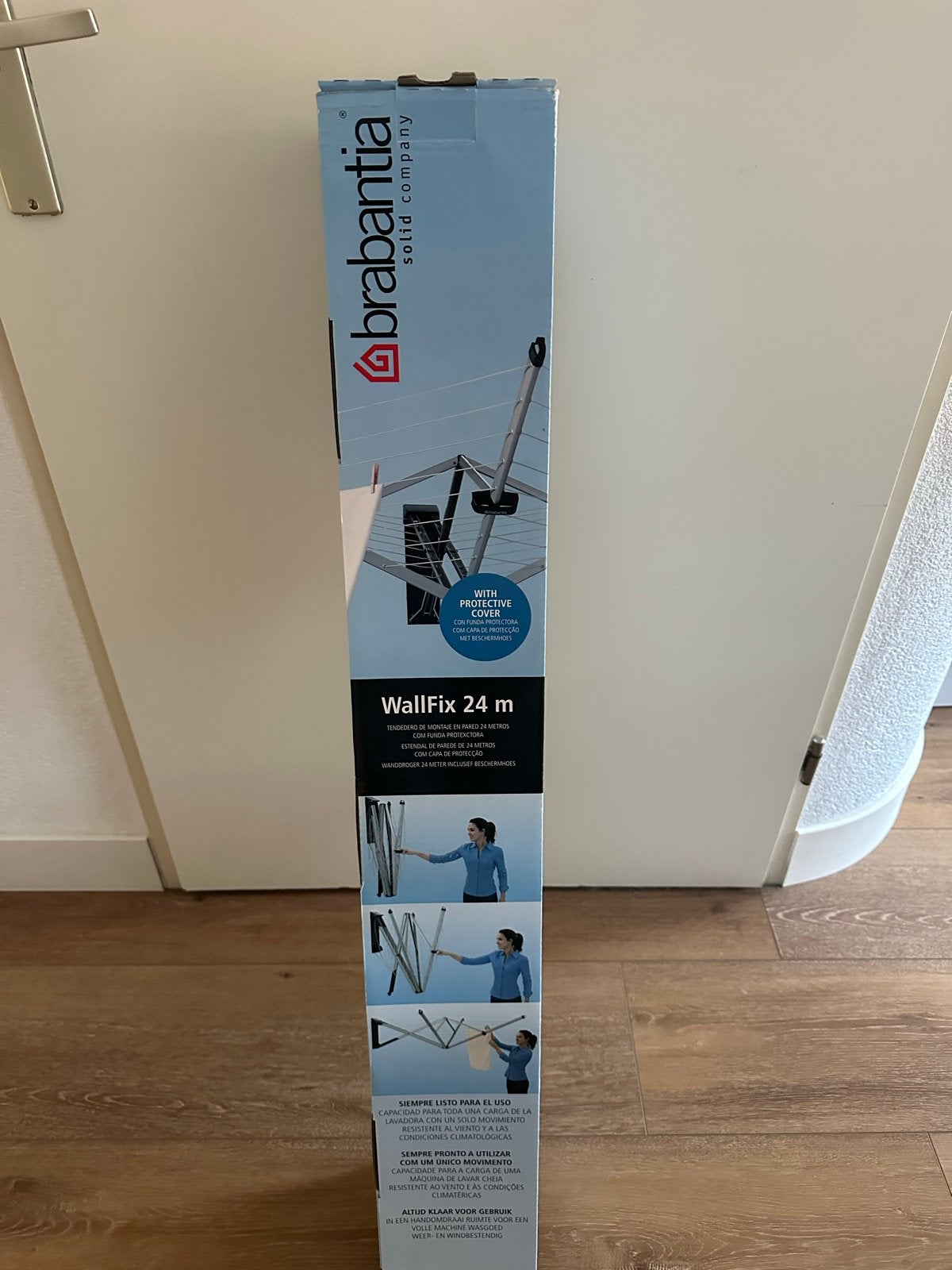 Brabantia WallFix 24m wanddroogmolen - Nieuw in doos, Ophalen of Verzenden, Nieuw, Droogmolen