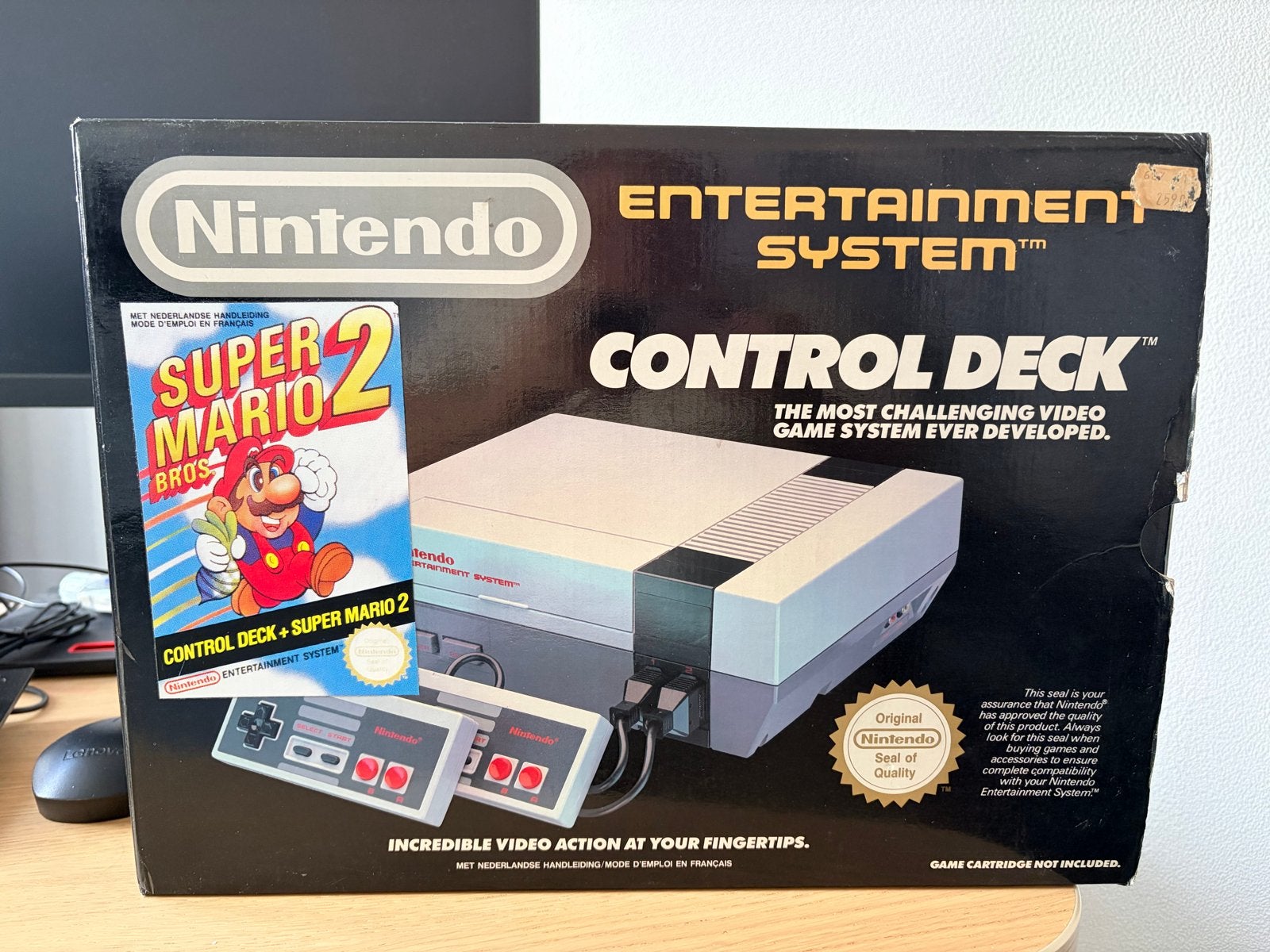 Nintendo Entertainment System (NES) Control Deck met games, Spelcomputers en Games, Ophalen of Verzenden, Gebruikt, Met 2 controllers
