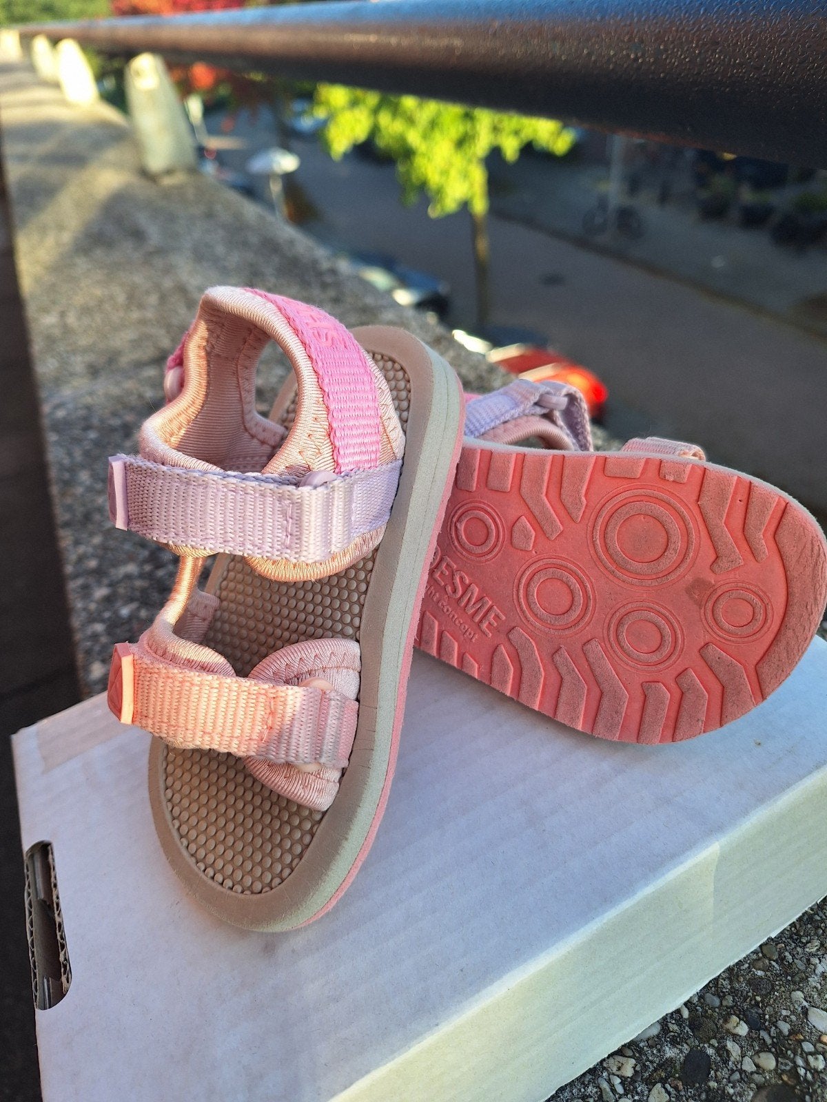 Shoesme sandalen maat 25 roze paars oranje klittenband, Kinderen en Baby's, Meisje, Schoenen, Ophalen of Verzenden, Zo goed als nieuw