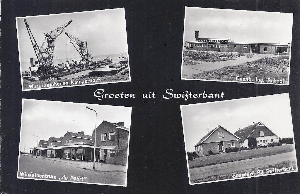 Swifterbant Flevoland Oude gelopen Ansichtkaart ( 9564, Verzamelen, Ophalen of Verzenden, 1960 tot 1980, Gelopen