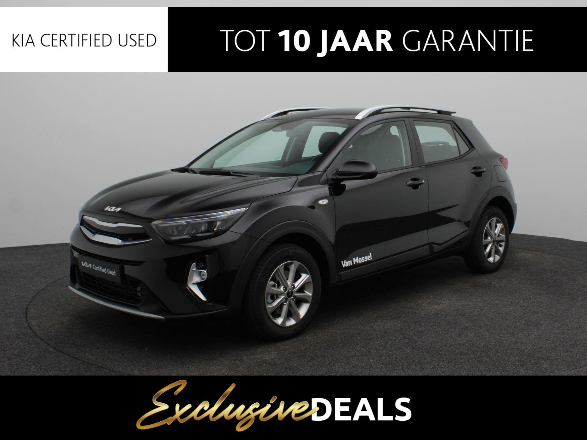 Kia Stonic 1.0 T-GDi MHEV DynamicLine Camera | Clima | Navi, 12 maanden, 710 kg, Zwart, Origineel Nederlands