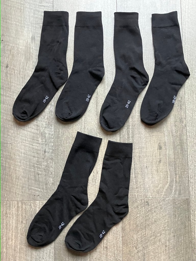 3 paar zwarte sokken (maat 39-42) NIEUW, Ophalen of Verzenden, Nieuw, Maat 39 t/m 42, Zwart