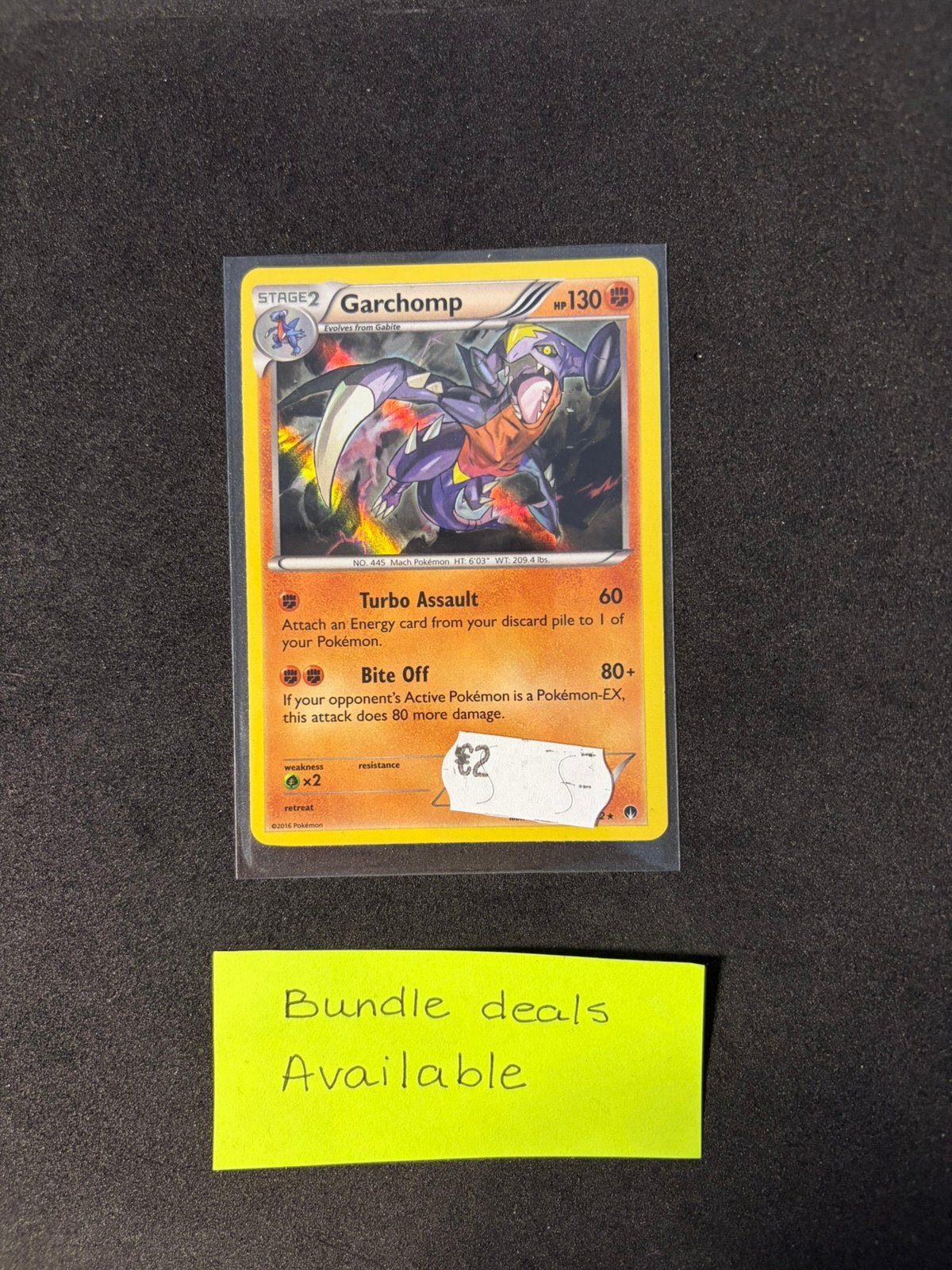 Pokemon kaart Garchomp 70 - Breakpoint - Pokemon tcg, Ophalen of Verzenden, Zo goed als nieuw, Losse kaart