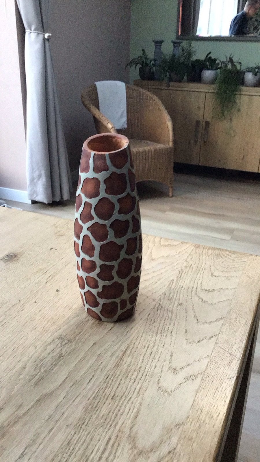 Decoratieve vazen 1 met giraffe print, Ophalen of Verzenden