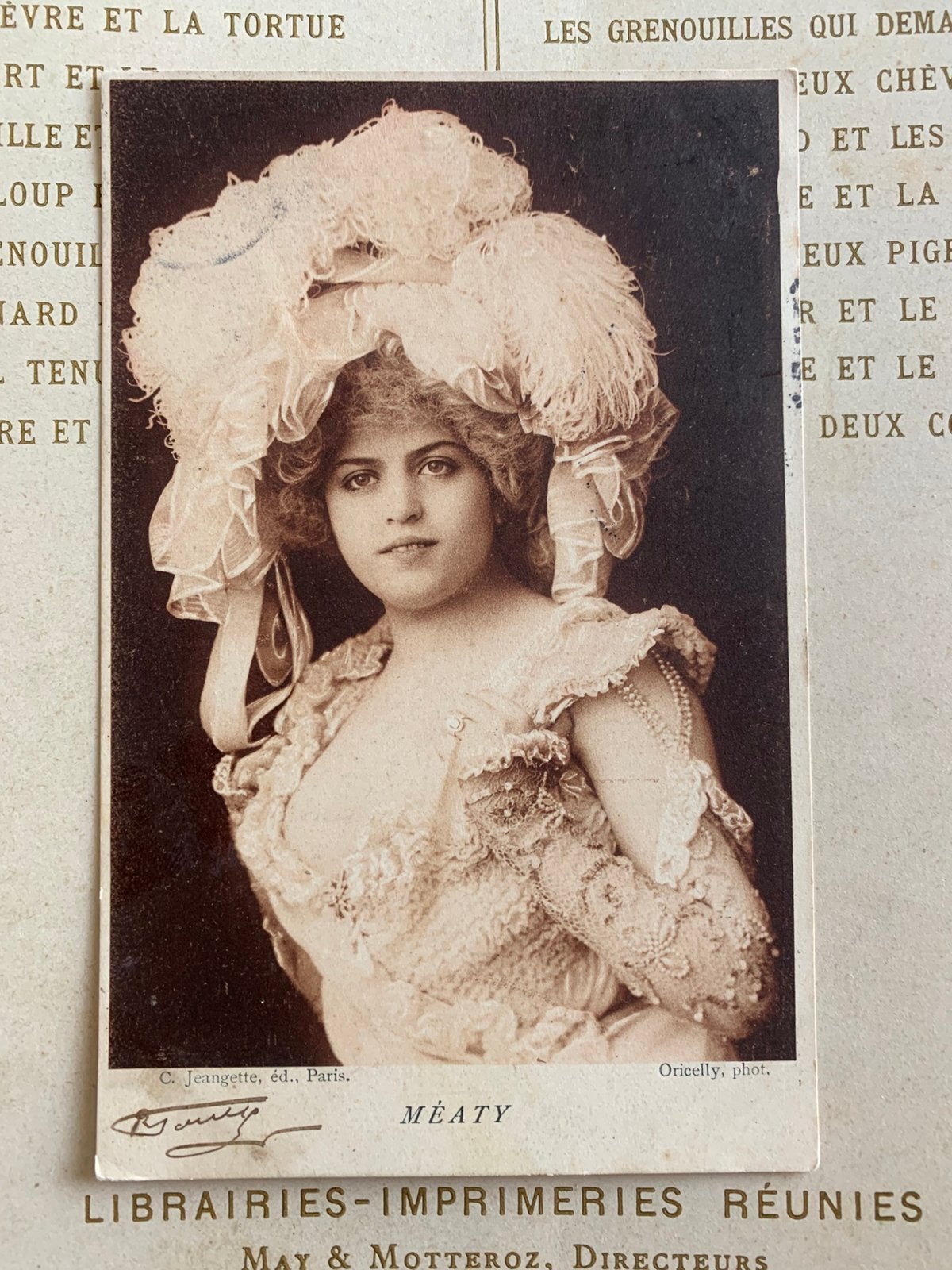 1905 Actrice - Méaty Fleuron - gesigneerd (RR), Ophalen of Verzenden, Voor 1920, Gelopen, Sterren en Beroemdheden