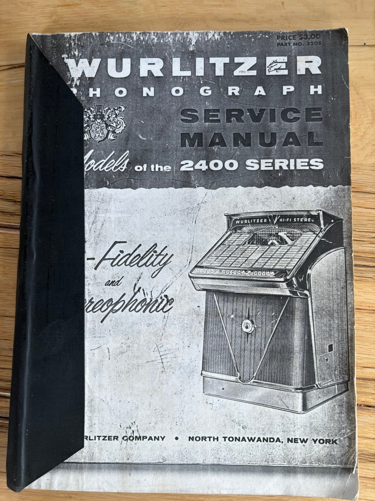 Wurlitzer Service Manual voor de 2400 Series, Ophalen of Verzenden, Gebruikt, Wurlitzer