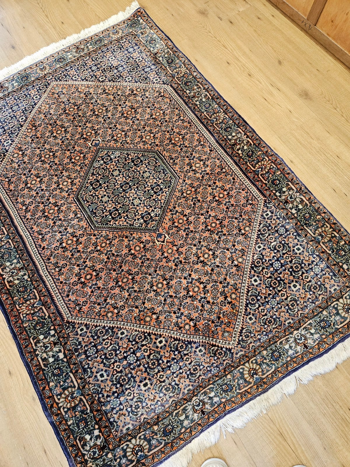 Vintage handgeknoopt perzisch tapijt bidjar 178x117, Info@SlatsAntiek.nl, Tweedehands, 100 tot 150 cm, Perzisch