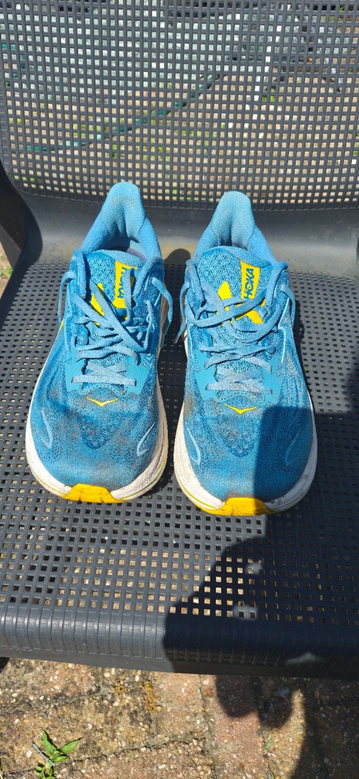 Hoka hardloopschoenen - Blauw/Geel, Hoka, Blauw, Sportschoenen, Ophalen of Verzenden