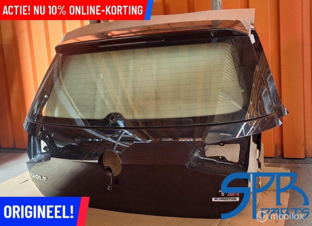 GOLF 7 7.5 FACELIFT Achterklep LC9X ZWART KLEP KOFFERBAK, Achterklep, Volkswagen, Nieuw, Ophalen of Verzenden