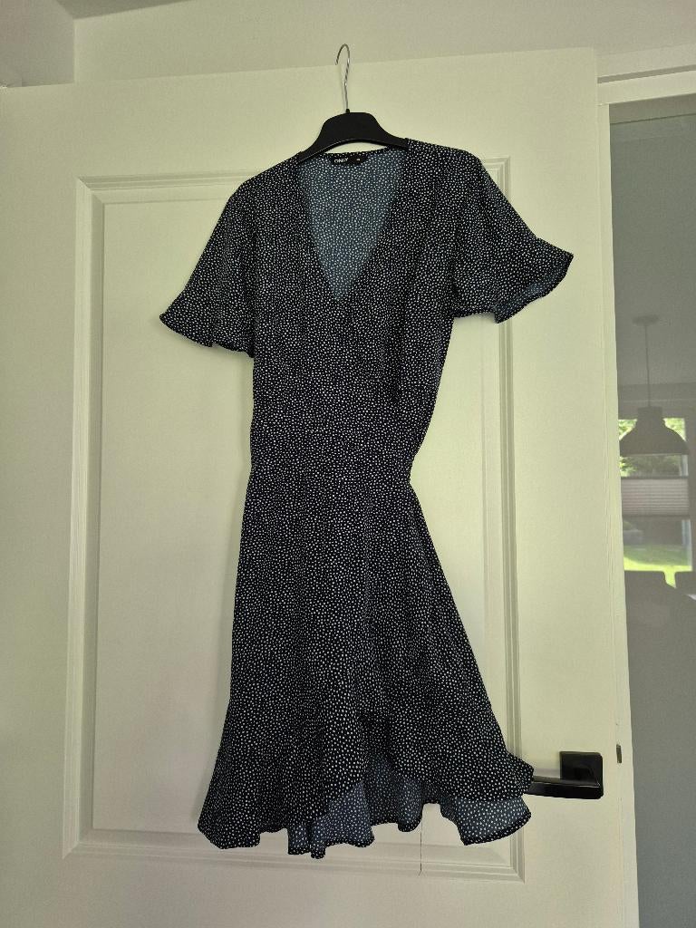 Wikkeljurk, Kleding | Dames, Jurken, Only.M., Blauw, Ophalen of Verzenden, Zo goed als nieuw