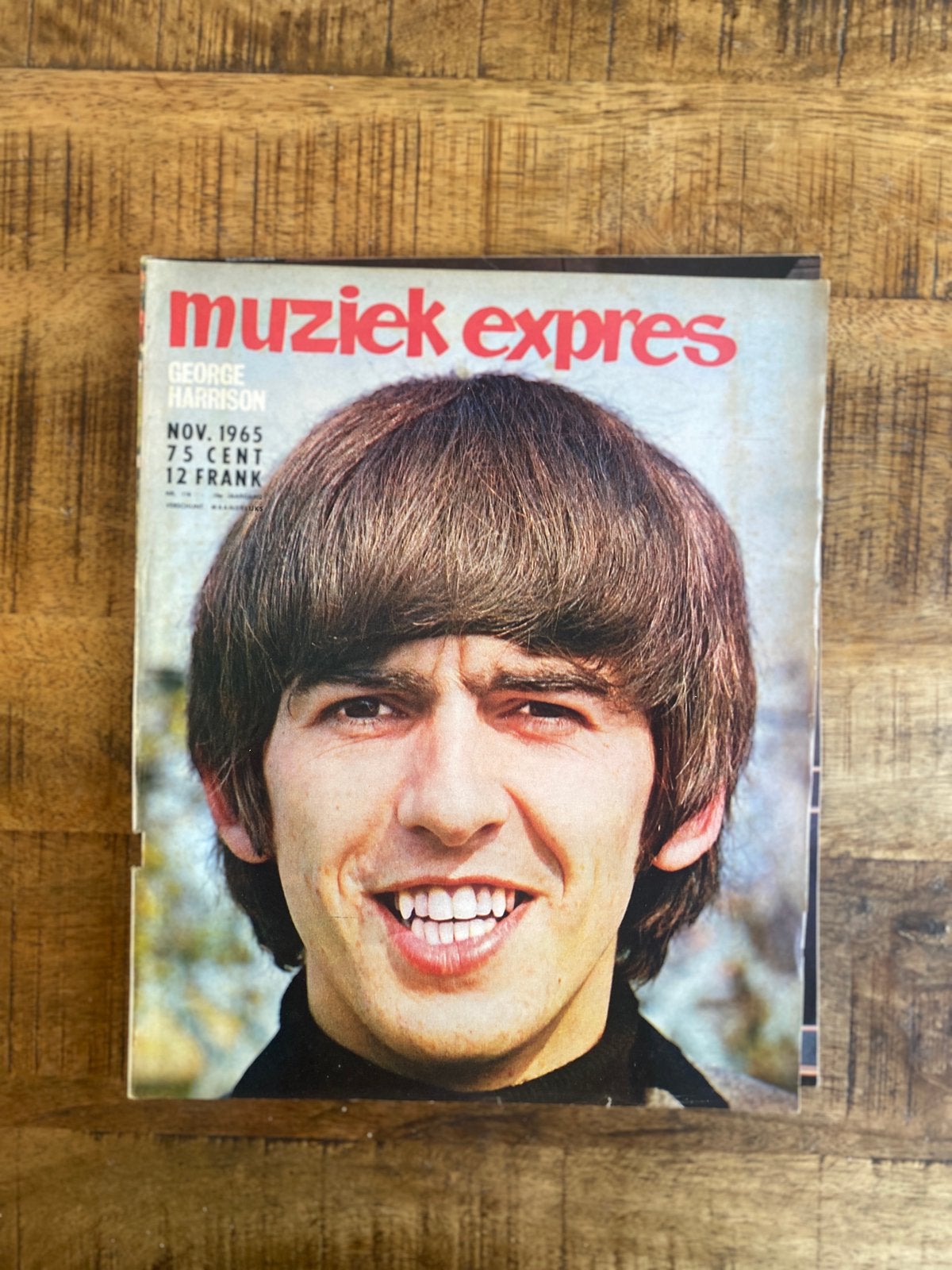 Muziek expres met midden poster november 1965, Ophalen of Verzenden, Gelezen