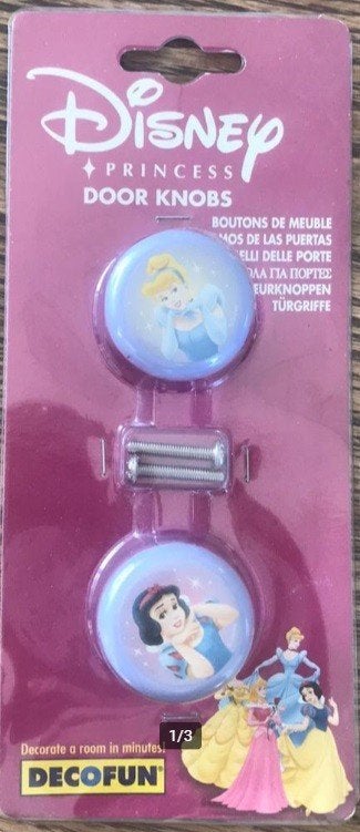 deur kast knop disney prinses Assepoester sneeuwwitje NIEUW, Ophalen of Verzenden, Sneeuwwitje of Doornroosje, Nieuw, Overige typen