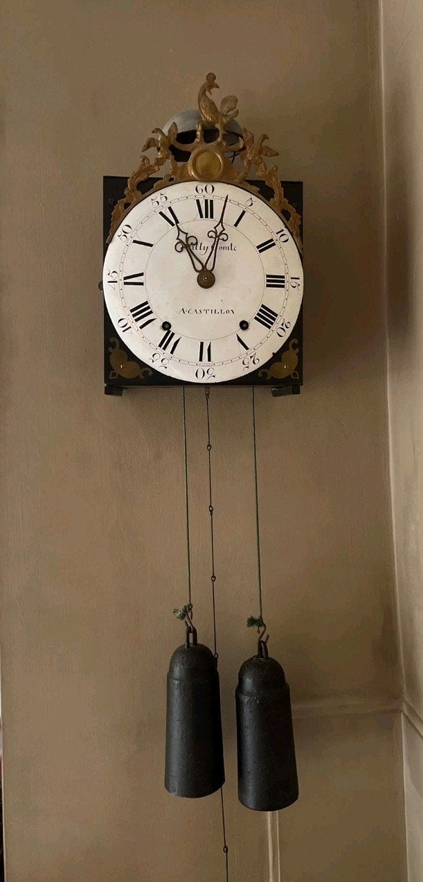 Antieke wandklok met gewichten - Klassiek design, Ophalen