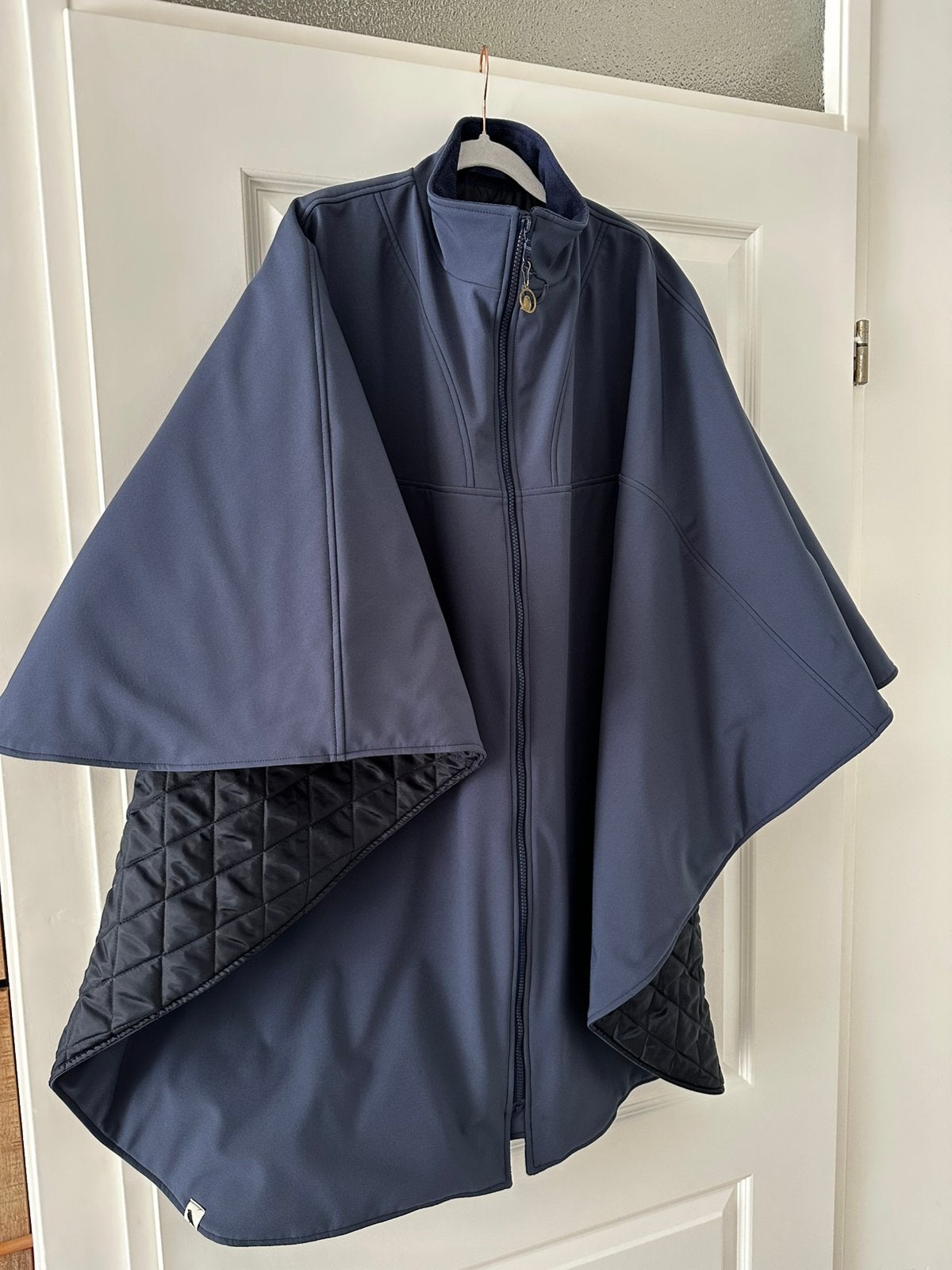 Rolstoelcape, Kleding | Dames, Jassen | Winter, Ophalen, Zo goed als nieuw, Blauw