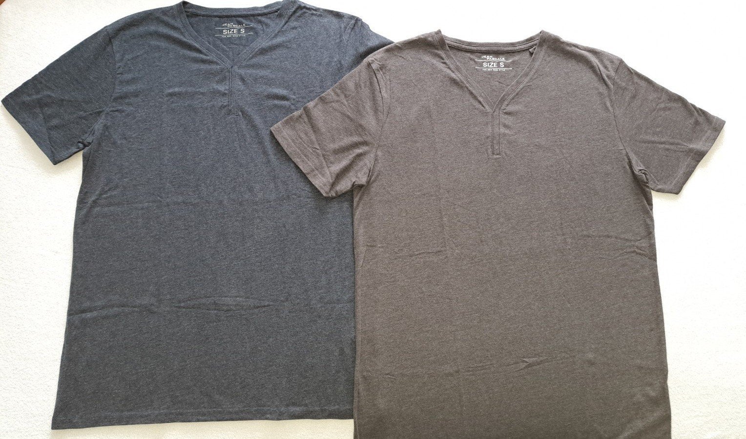 NIEUW: 2 t-shirts (donkerblauw en grijs), mt. S, Kleding | Heren, Meerkleurig, Nieuw, Ophalen of Verzenden, Jean Pascale