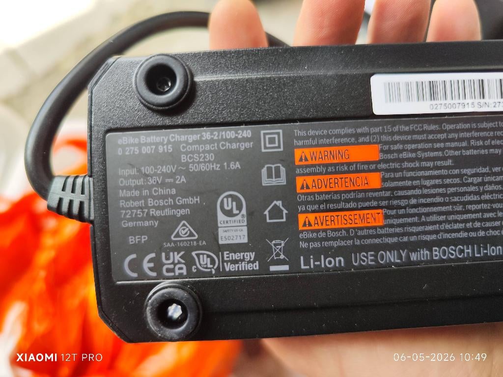Fiets batterij acculader bosch, Ophalen of Verzenden, Nieuw