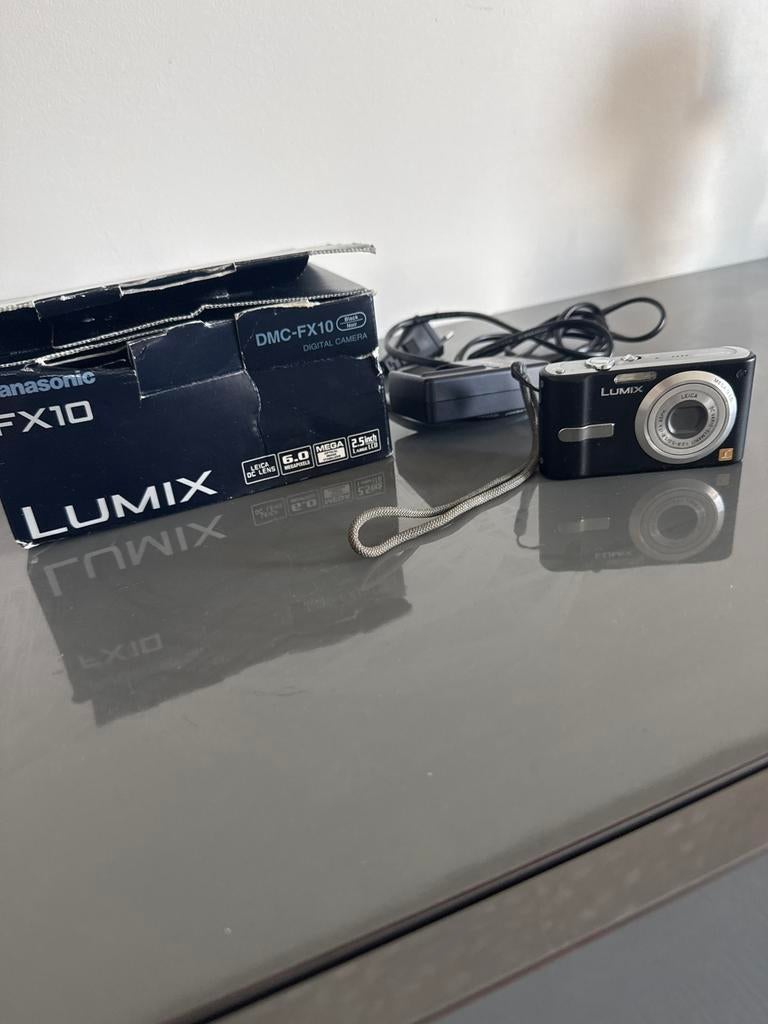 Panasonic Lumix DMC-FX10 Digitale Camera - Zwart, Audio, Tv en Foto, Fotocamera's Digitaal, Gebruikt, Compact, Ophalen of Verzenden