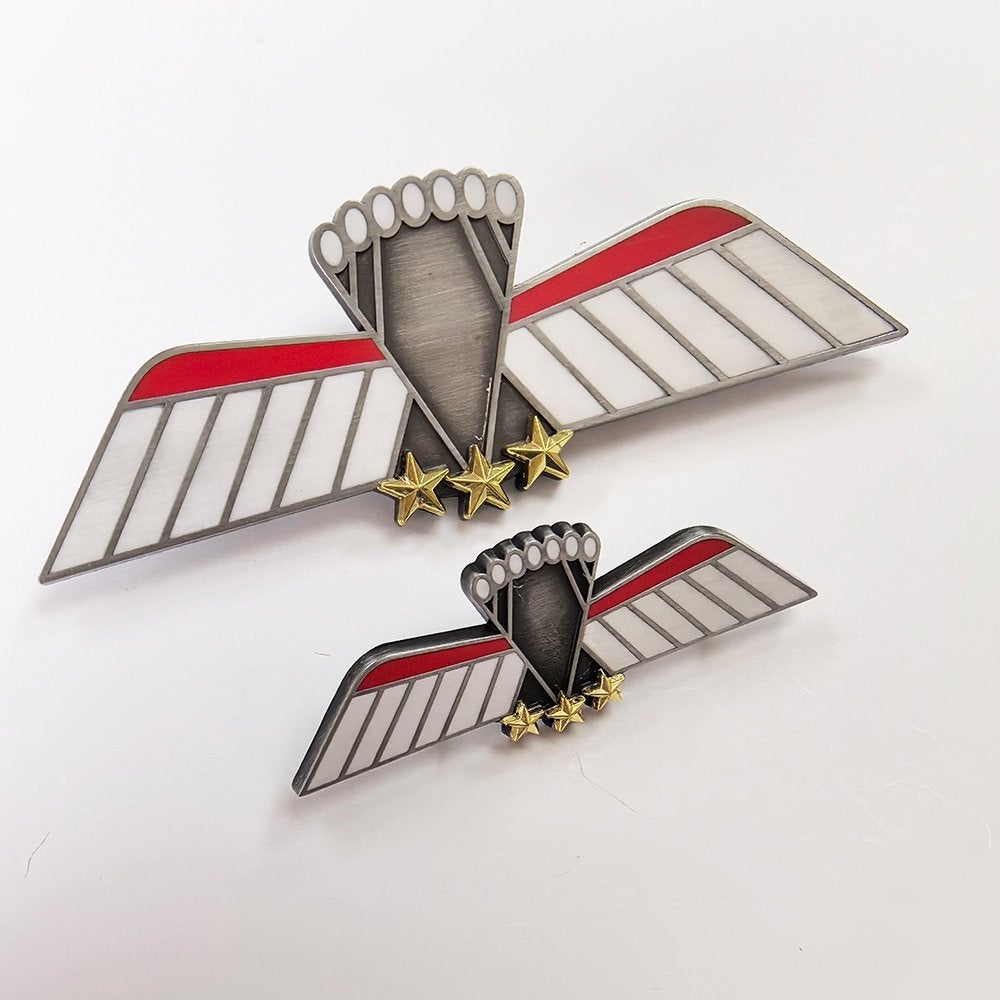 Metalen parawing C ops (KCT/MARSOF), Ophalen of Verzenden, Landmacht, Nederland, Lintje, Medaille of Wings