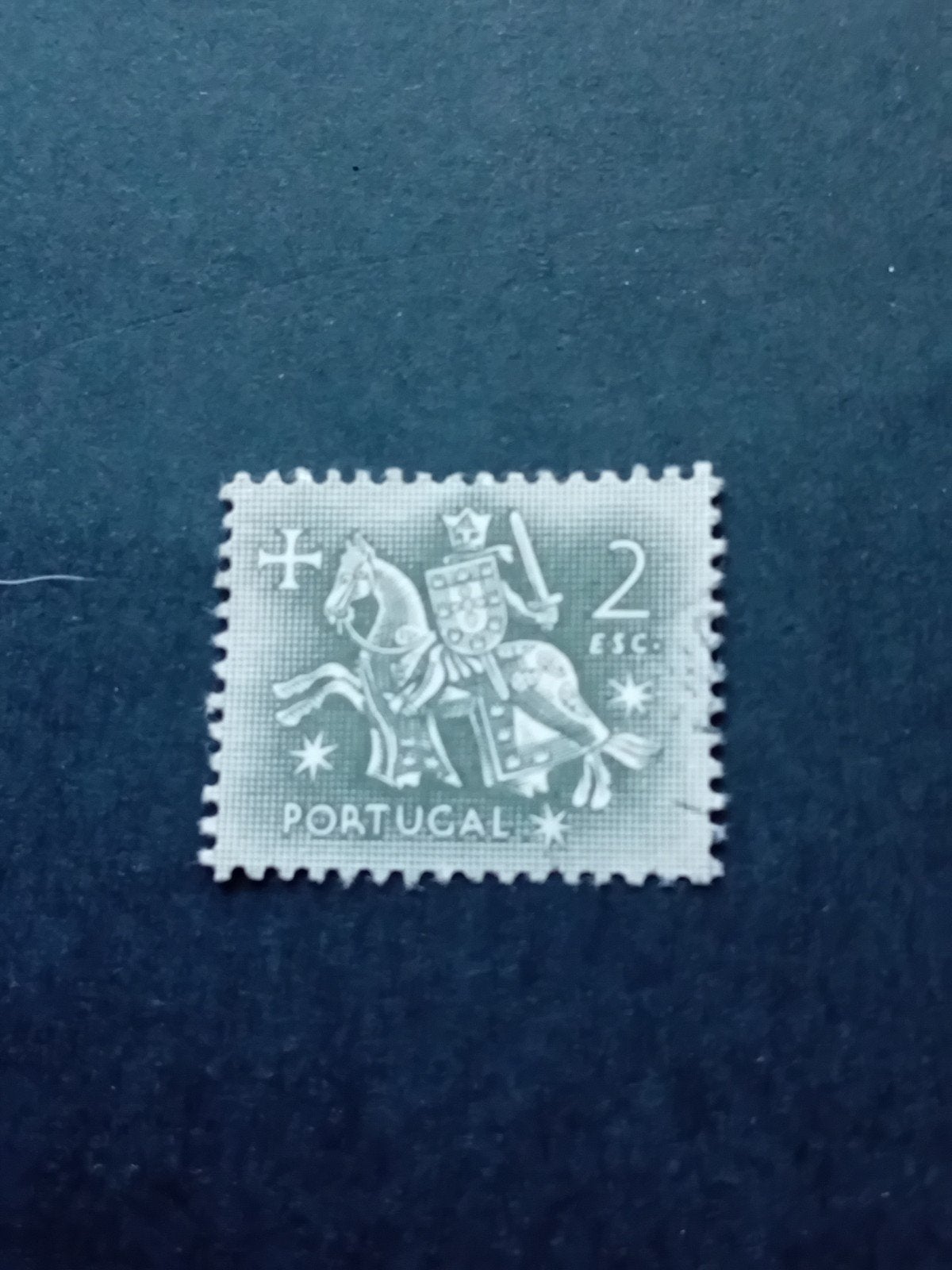 Portugal postzegel - Ridder te paard - 2 Escudos, Ophalen of Verzenden, Portugal