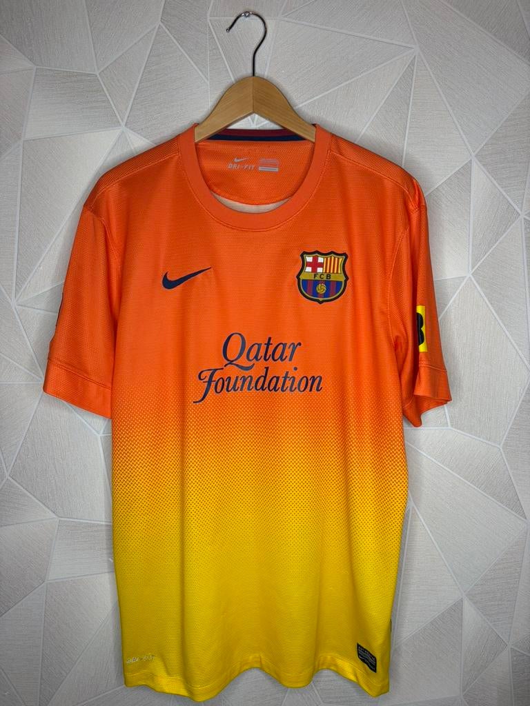 FC Barcelona Uit 2012/2013, Sport en Fitness, Voetbal, Maat L, Ophalen of Verzenden, Zo goed als nieuw, Shirt