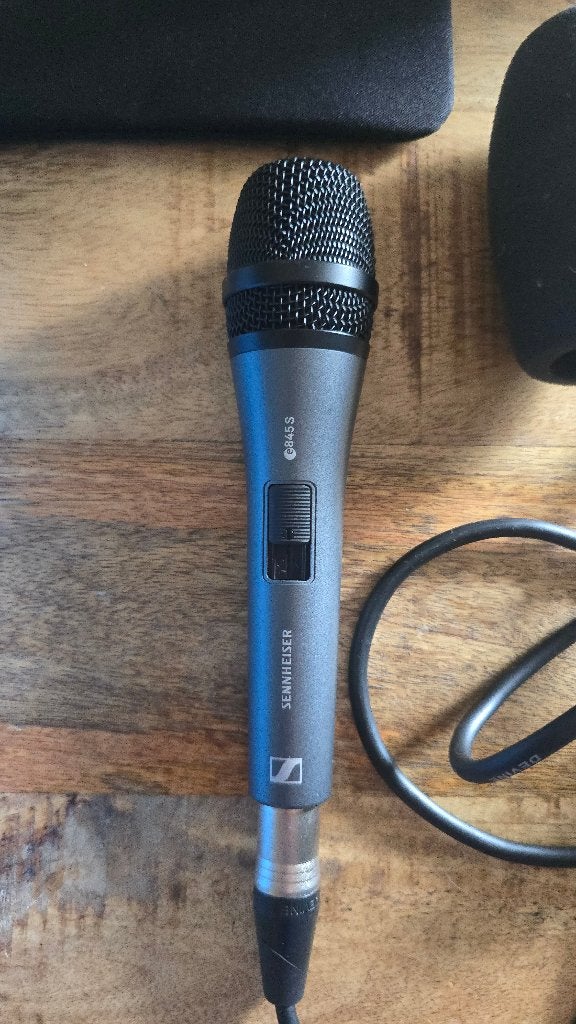 Sennheiser e 845 S microfoon + microfoonstandaard, Muziek en Instrumenten, Ophalen, Zo goed als nieuw, Zangmicrofoon