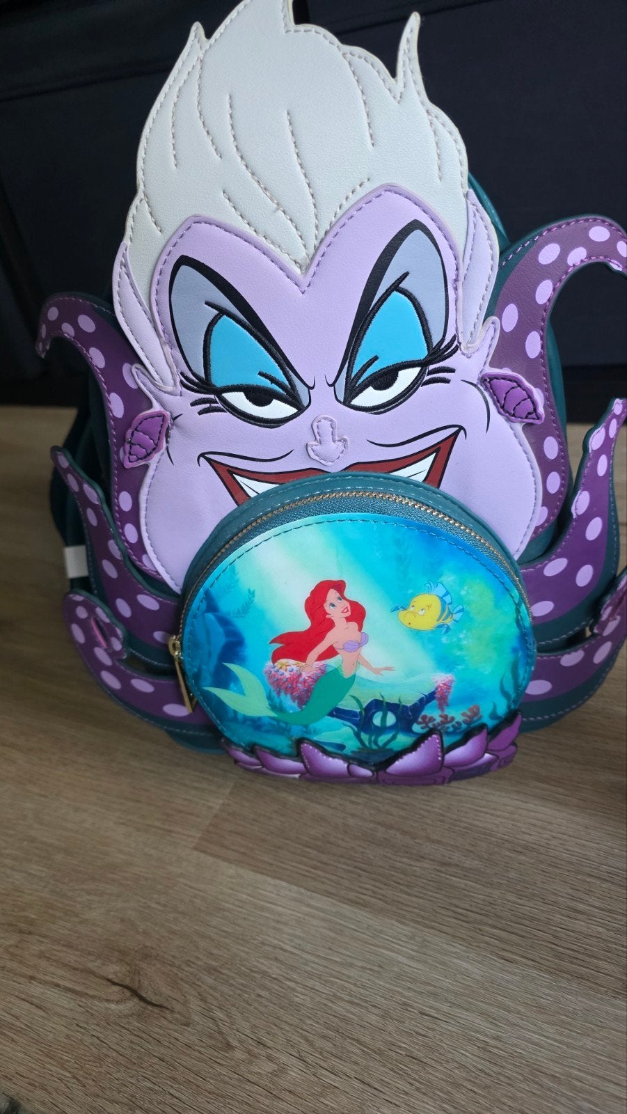 Loungefly Disney Ursula Mini Rugzak - De Kleine Zeemeermin, Minder dan 30 cm, Disney of Dora, Ophalen of Verzenden, Minder dan 25 cm