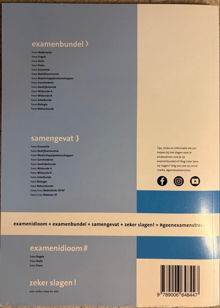 Examenbundel Engels HAVO 2023/2024, Ophalen of Verzenden, Zo goed als nieuw, HAVO, Engels