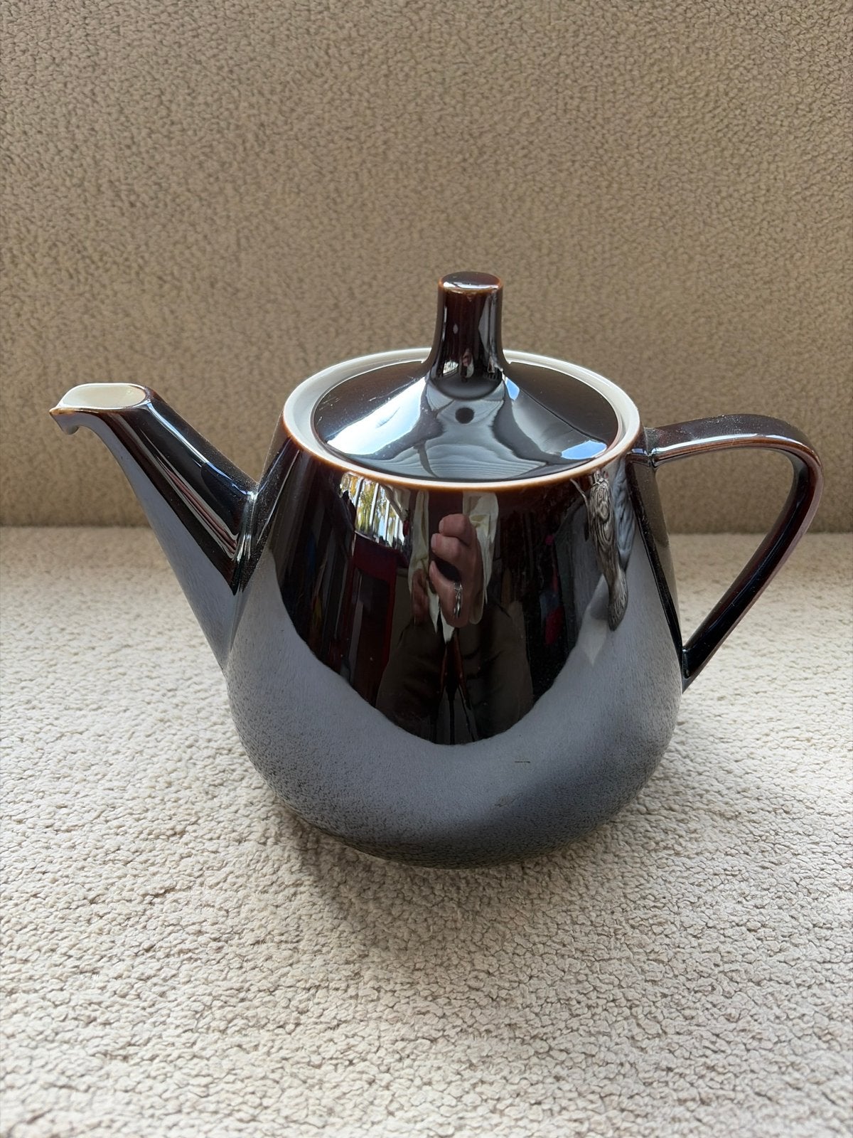 Villeroy & Boch Theepot - Bruin Keramiek - Vintage, Verzenden, Keramiek, Villeroy & Boch, Vintage
