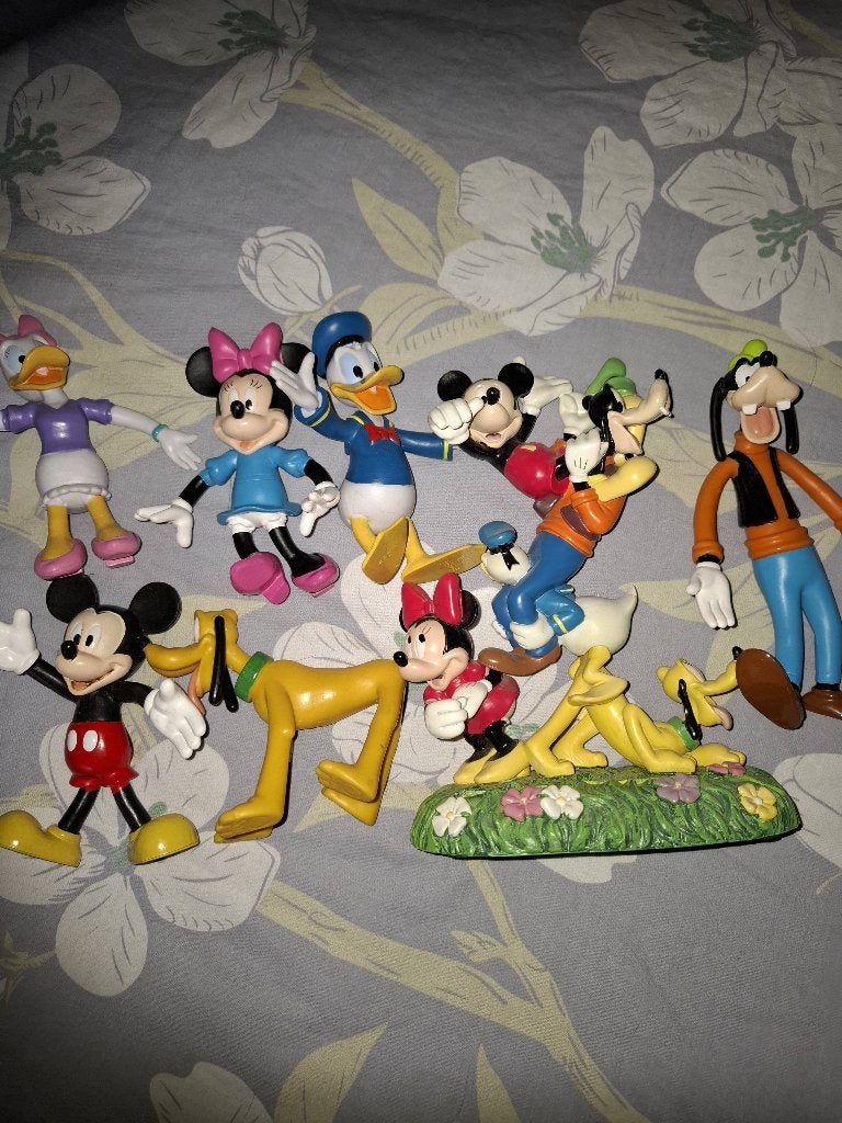 8 rubberen Disney figuren - Gemiddeld 20 cm groot, Ophalen of Verzenden, Zo goed als nieuw