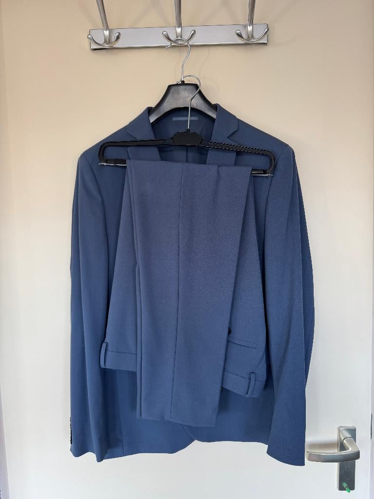 Heren pak | Cobert en Pantalon, Ophalen of Verzenden, Zo goed als nieuw, WE Fashion, Maat 48/50 (M)