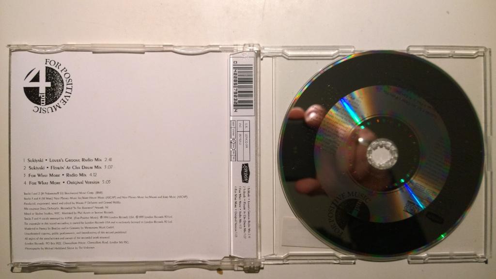 4 P.M. (For Positive Music) - Sukiyaki, Maxi-single, Ophalen of Verzenden, Zo goed als nieuw, 1 single