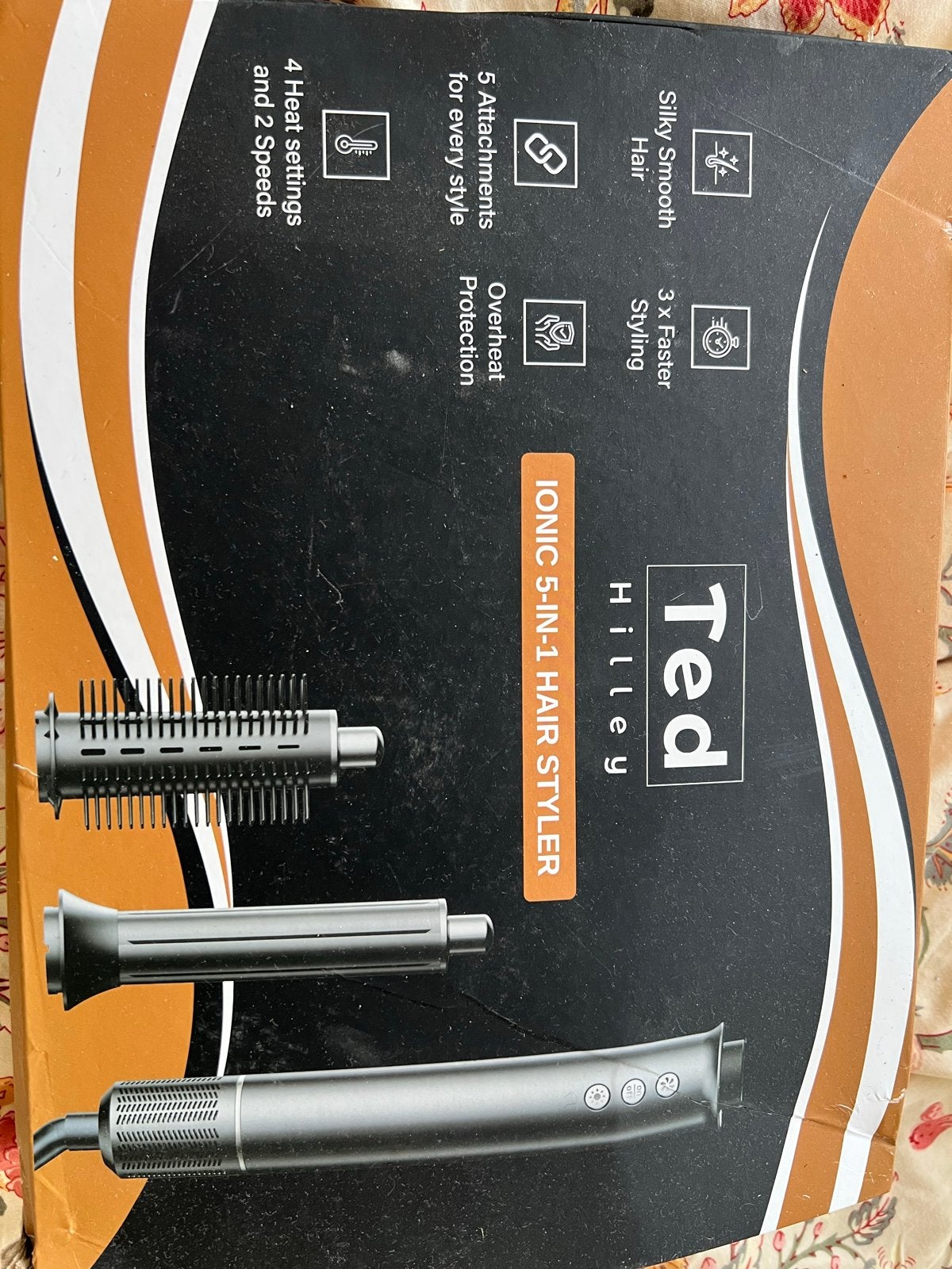 Ted Hiley IONIC 5-in-1 Haarstyler met 5 opzetstukken, Sieraden, Tassen en Uiterlijk, Ophalen of Verzenden, Zo goed als nieuw